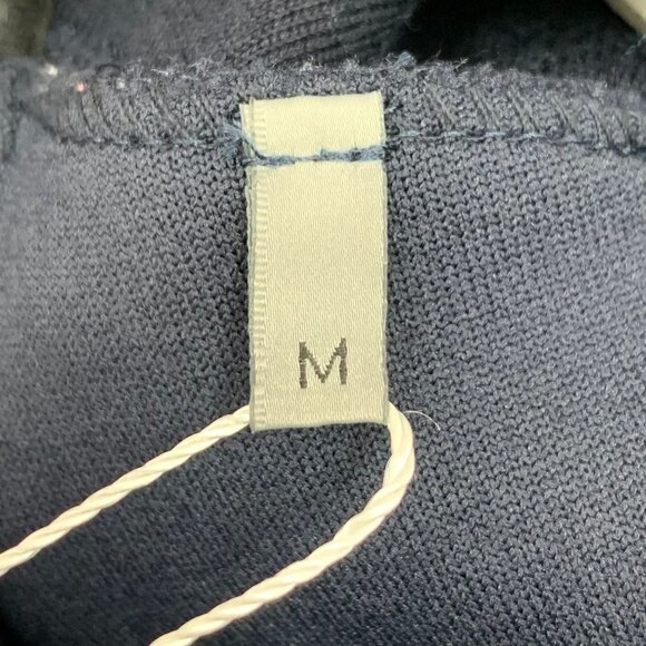 CM0201 Dior Navy Blue Full-Zip Sweatshirt With Logo Patch & Zippered Pockets - Picture 6 of 8